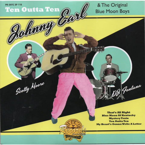 Johnny Earl & The Original Blue Moon Boys - Ten Outa Ten 45 RPM EP - Vinyl