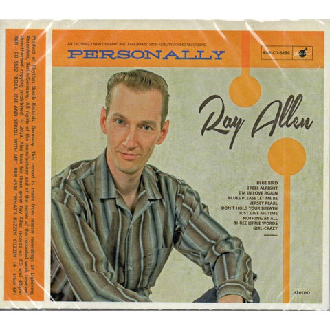 Ray Allen - Personally CD - Digi-Pack