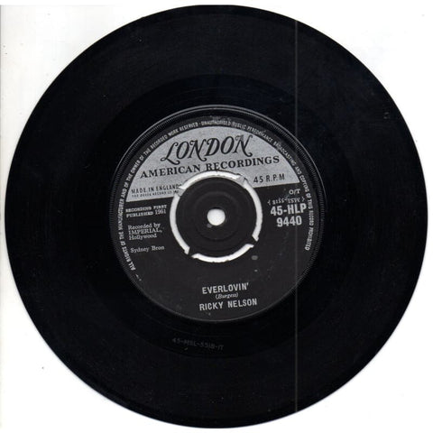 Ricky Nelson Vinyl 45 Rpm - Vinyl