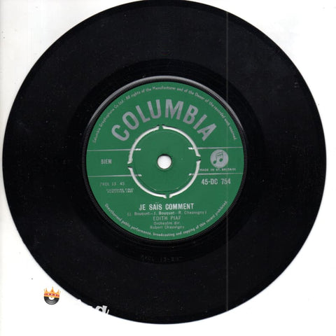 Edith Piaf Vinyl 45 RPM - Vinyl