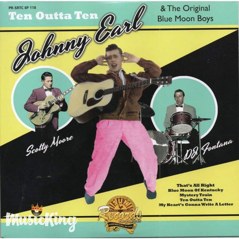 Johnny Earl & The Original Blue Moon Boys - Ten Outa Ten 45 RPM EP - Vinyl